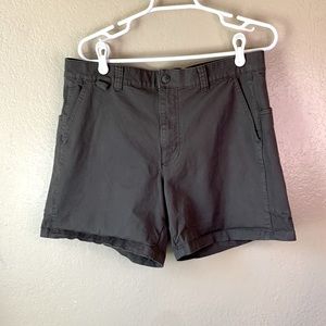 Madewell Gray Mesh Lining Velcro Pockets Gray Cargo Shorts Size 32